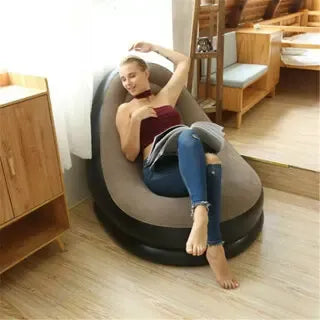 AirLounge Comfort™ — Poltrona Inflável com Puff para Descanso 5