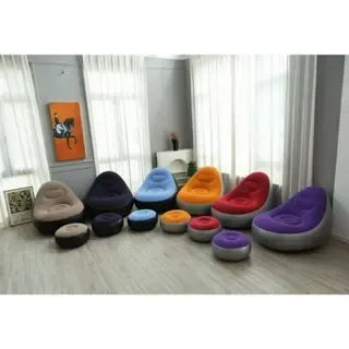 AirLounge Comfort™ — Poltrona Inflável com Puff para Descanso 3