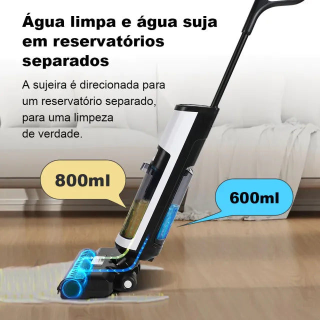 Aspirador Vertical de Pó I7 Pro - Aspira e Passa Pano Autolimpante, Sem Fio 8