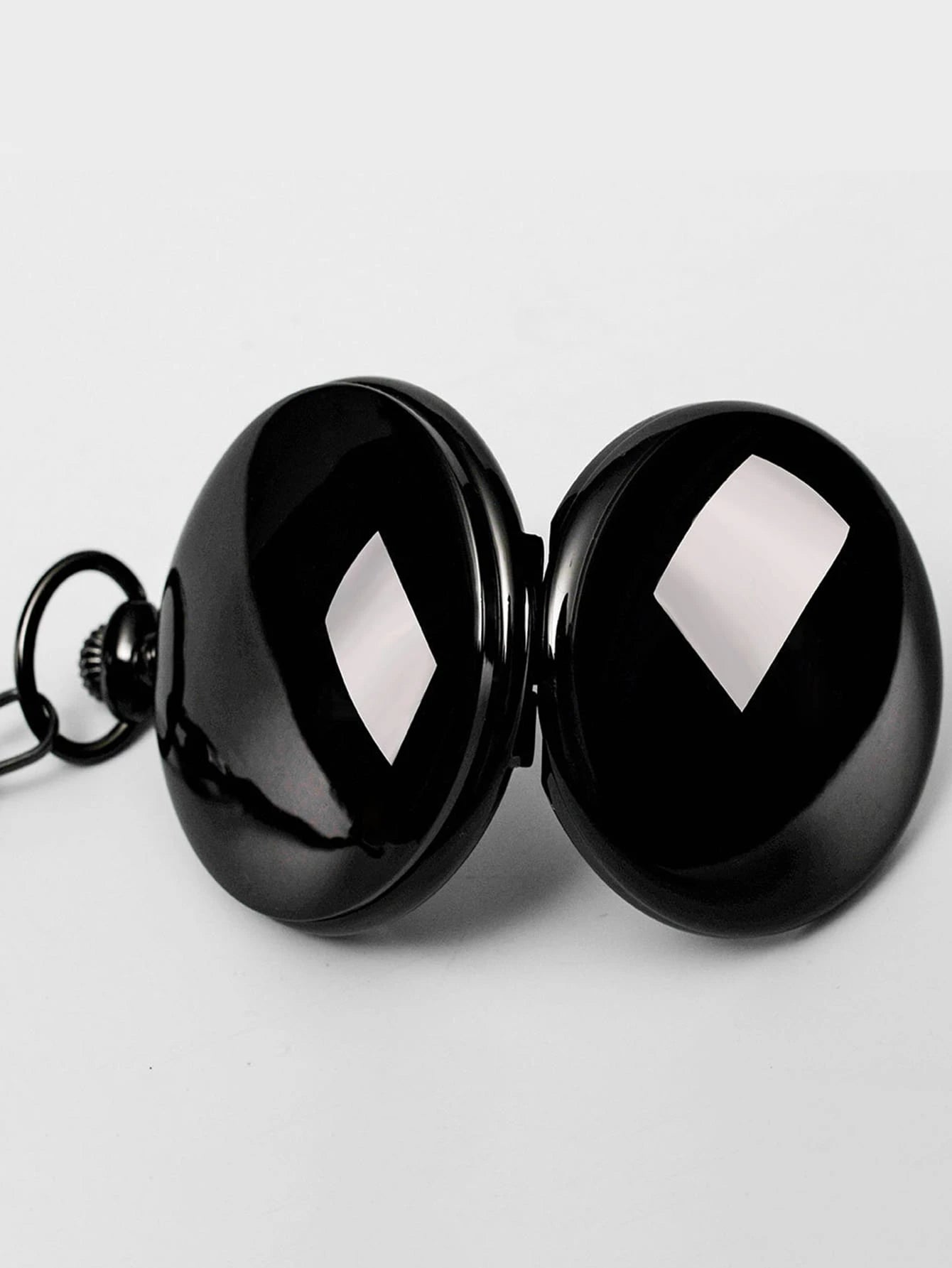 Relógio de Bolso Masculino Preto Romano 4