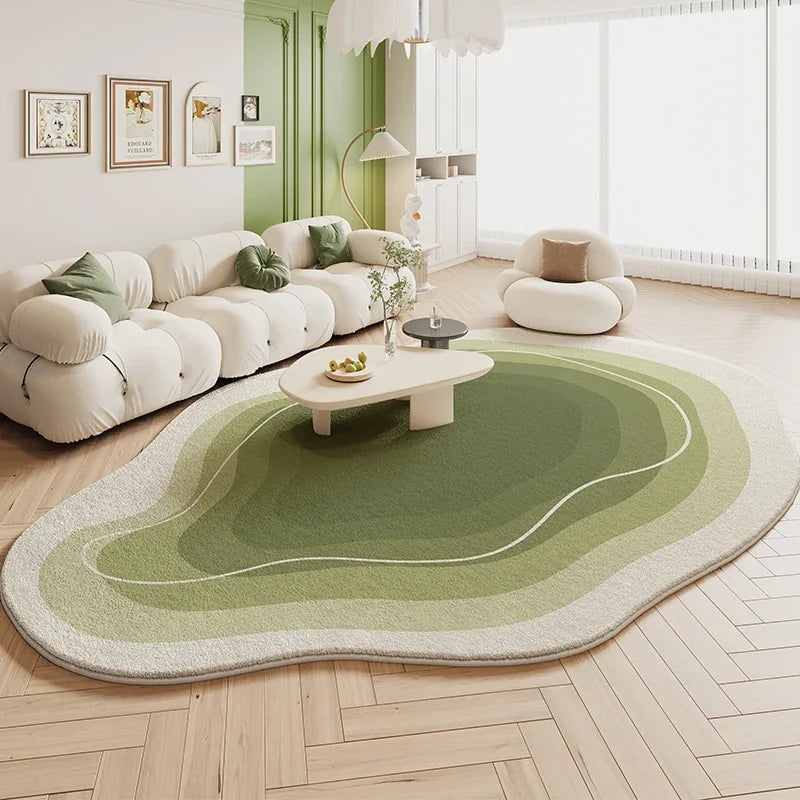 Tapete Sala De Estar Creme Irregular 10