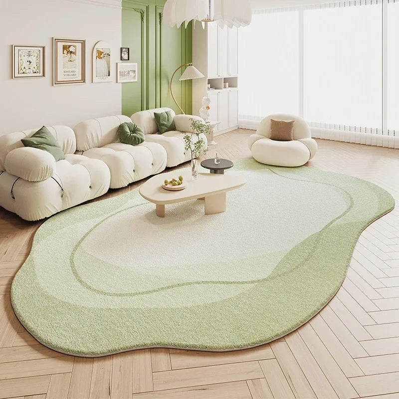Tapete Sala De Estar Creme Irregular 6